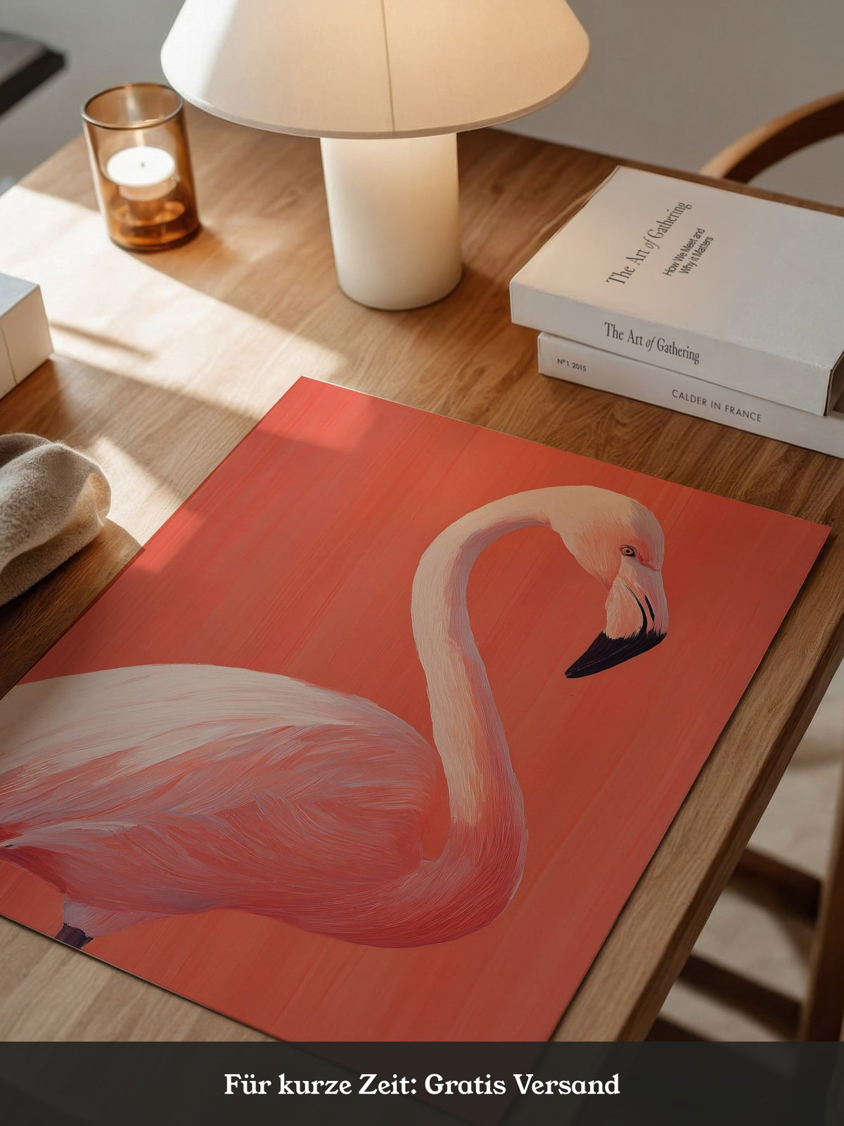 Flamingo Illustration rosa