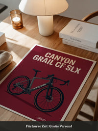 Gravelbike Illustration Rot