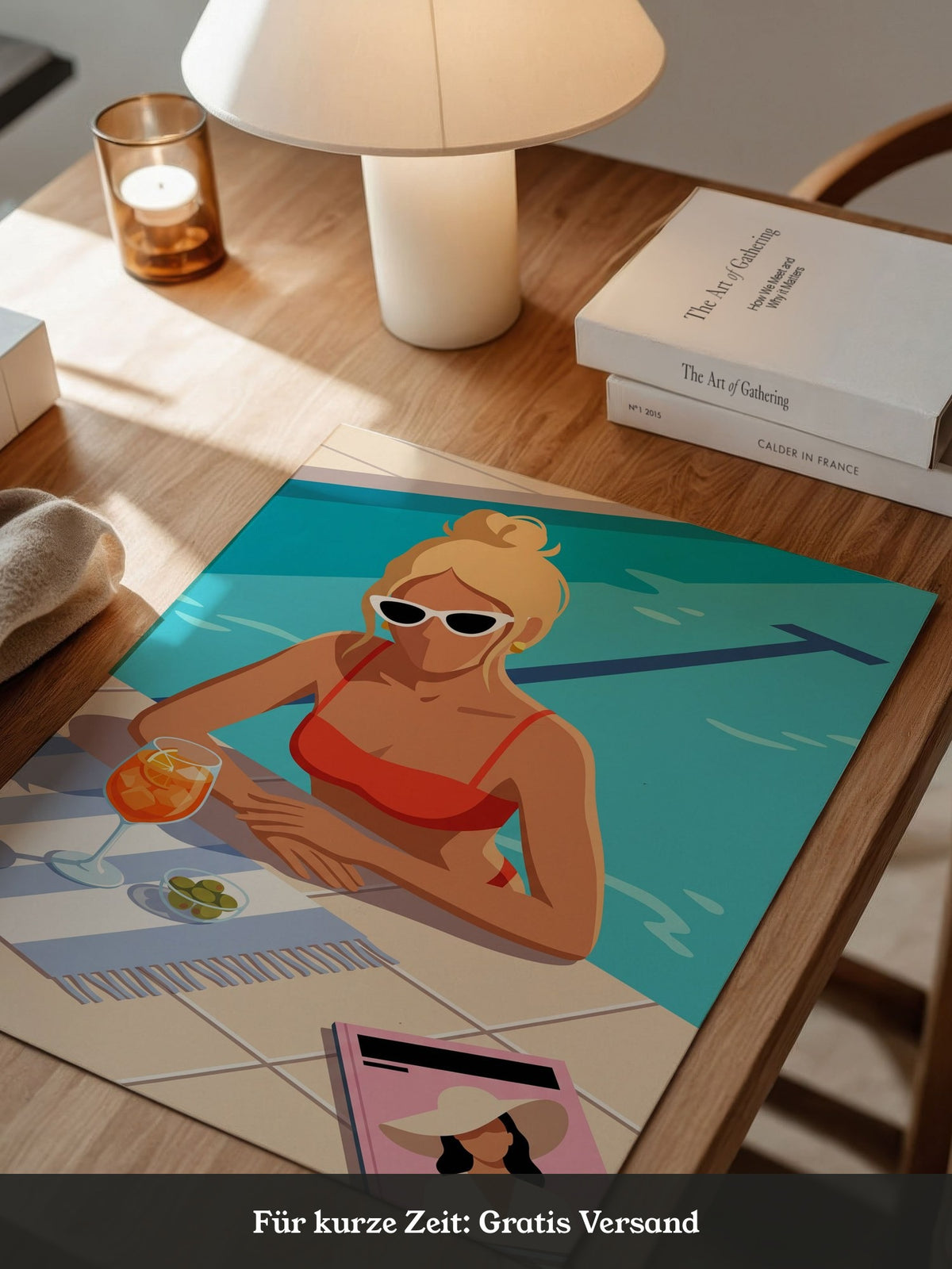 Poolside Aperol Woman