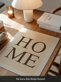 HOME Text minimalistisch