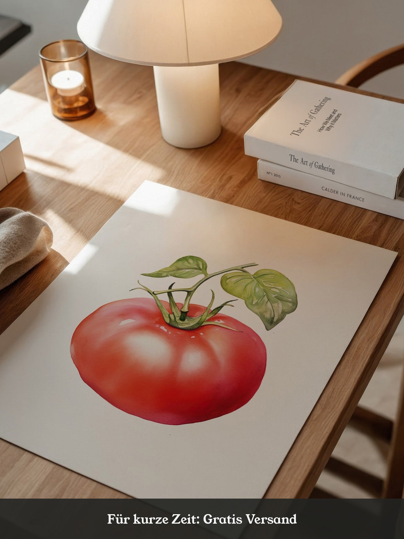 Tomate Aquarell saftig