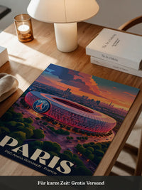 PSG Stadion Abenddämmerung