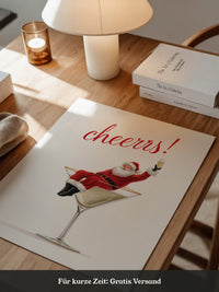 Weihnachtsmann Cocktail Kunst