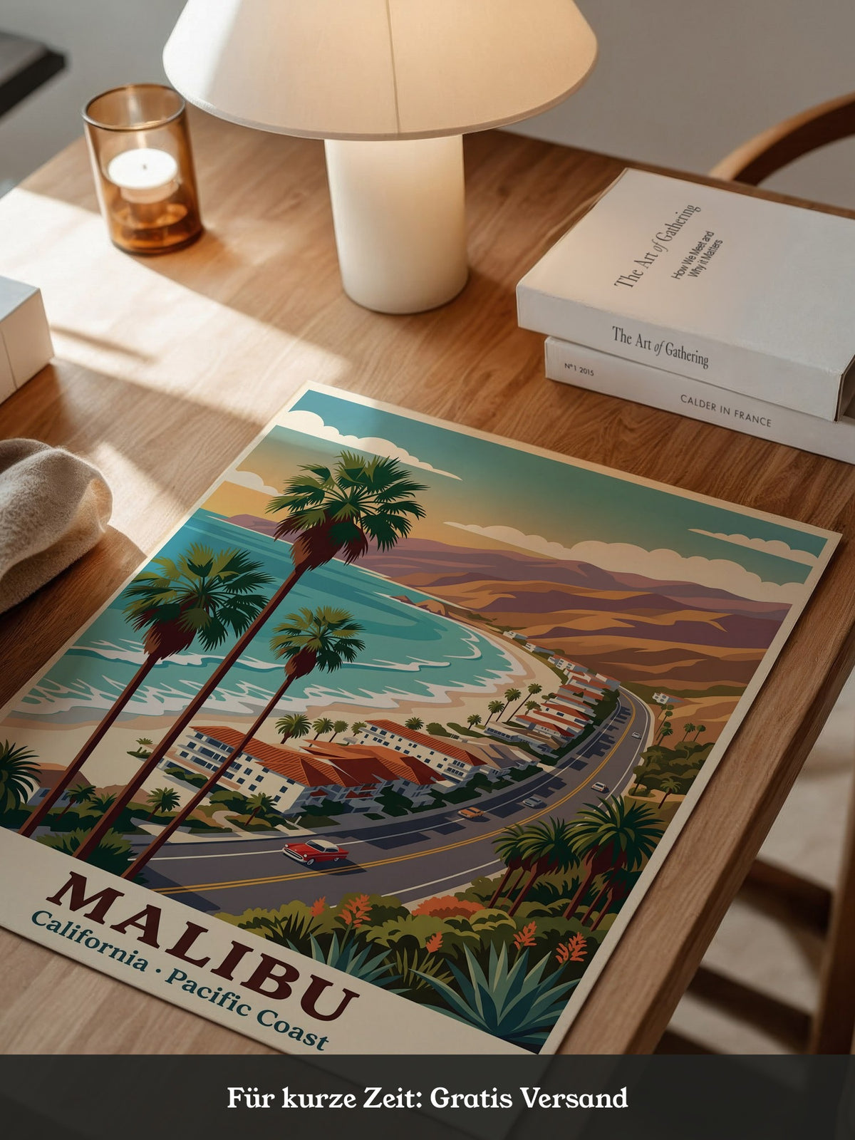 Malibu Küstenstraße Retro Stil