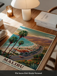 Malibu Küstenstraße Retro Stil