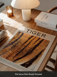 Tigerfell Nahaufnahme Strukturen