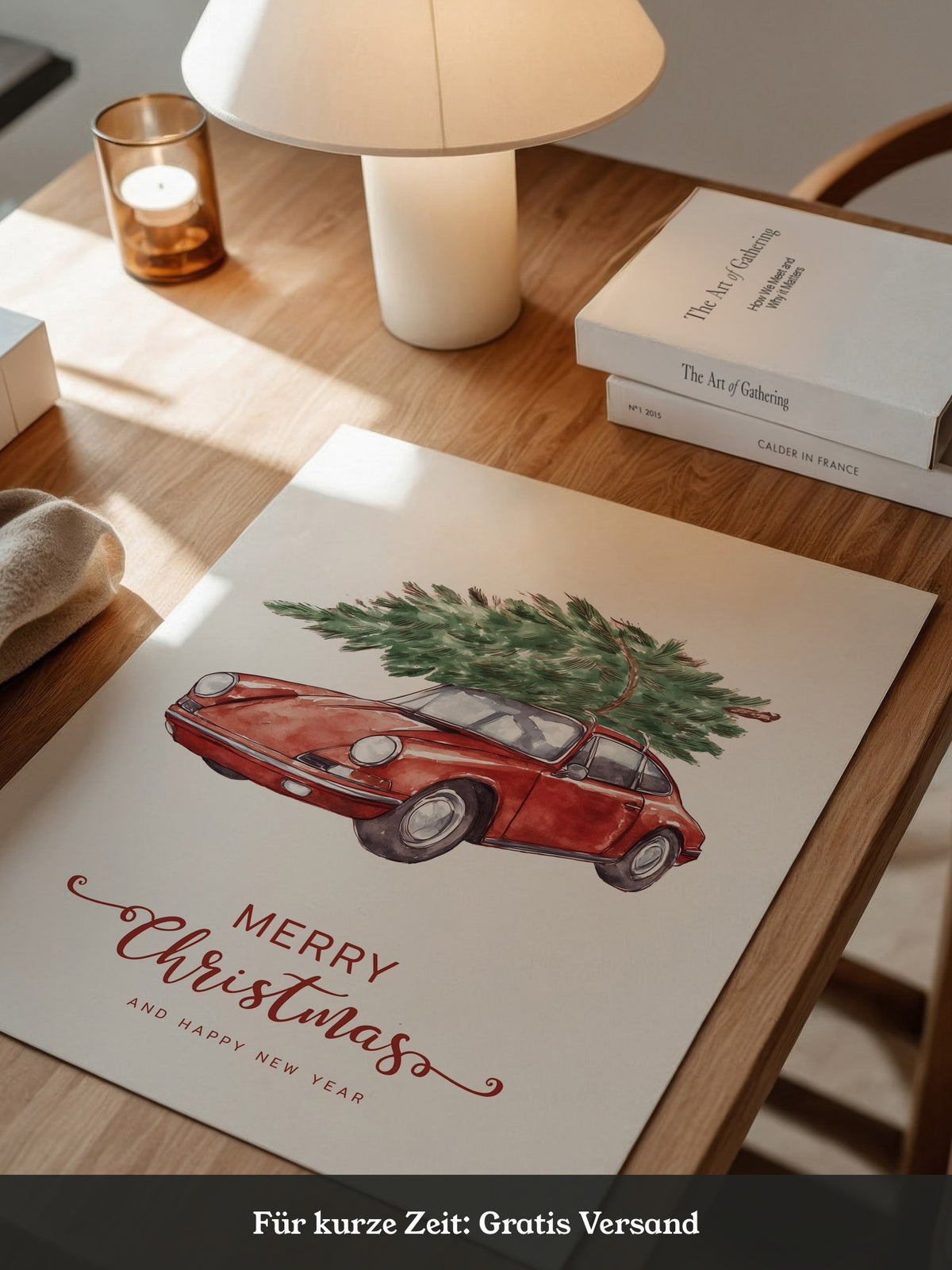 Porsche Weihnachtsbaum Rot