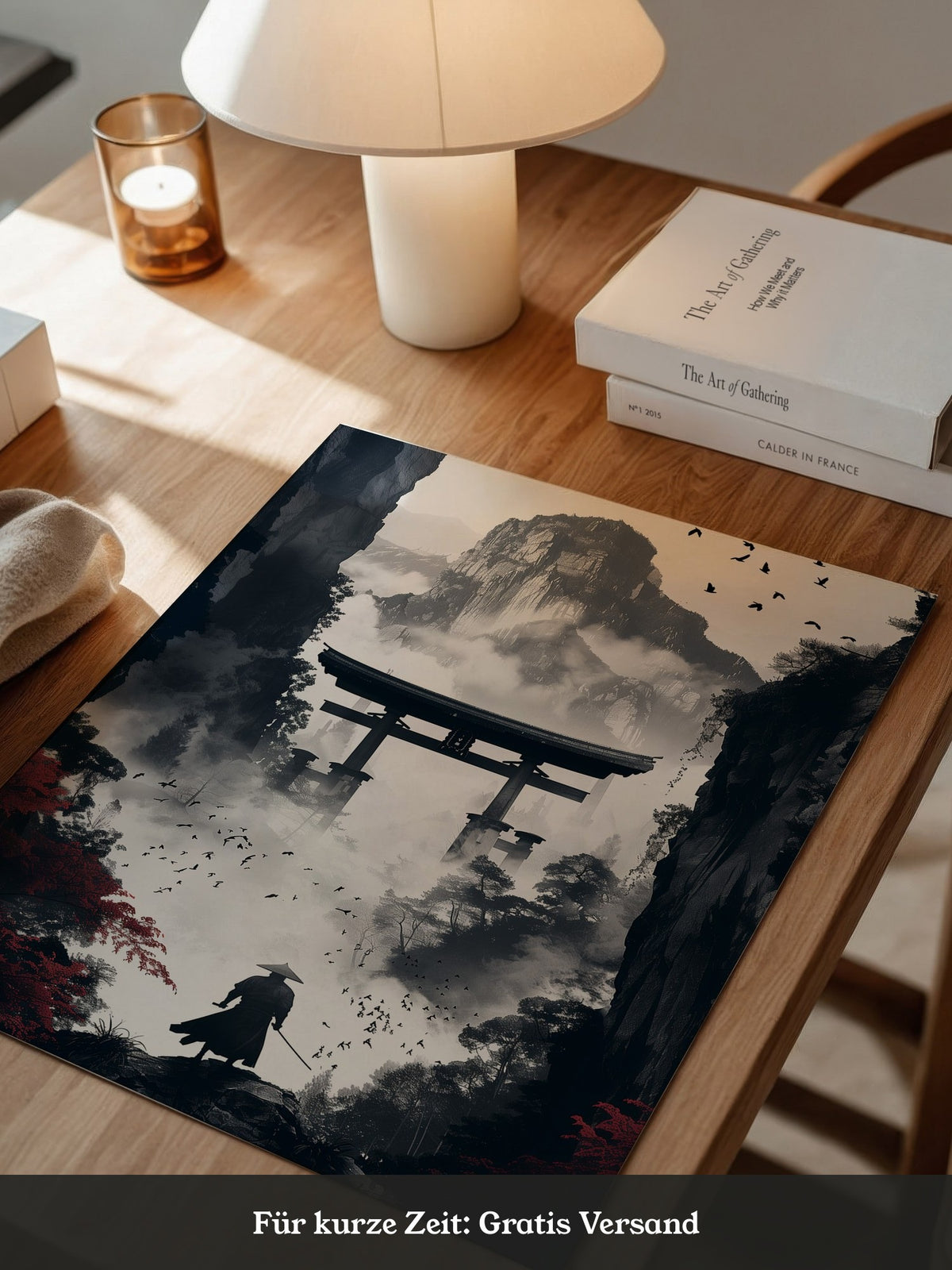 Samurai Torii Nebelrot