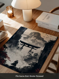 Samurai Torii Nebelrot