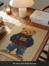 Teddybär Hipster Outfit