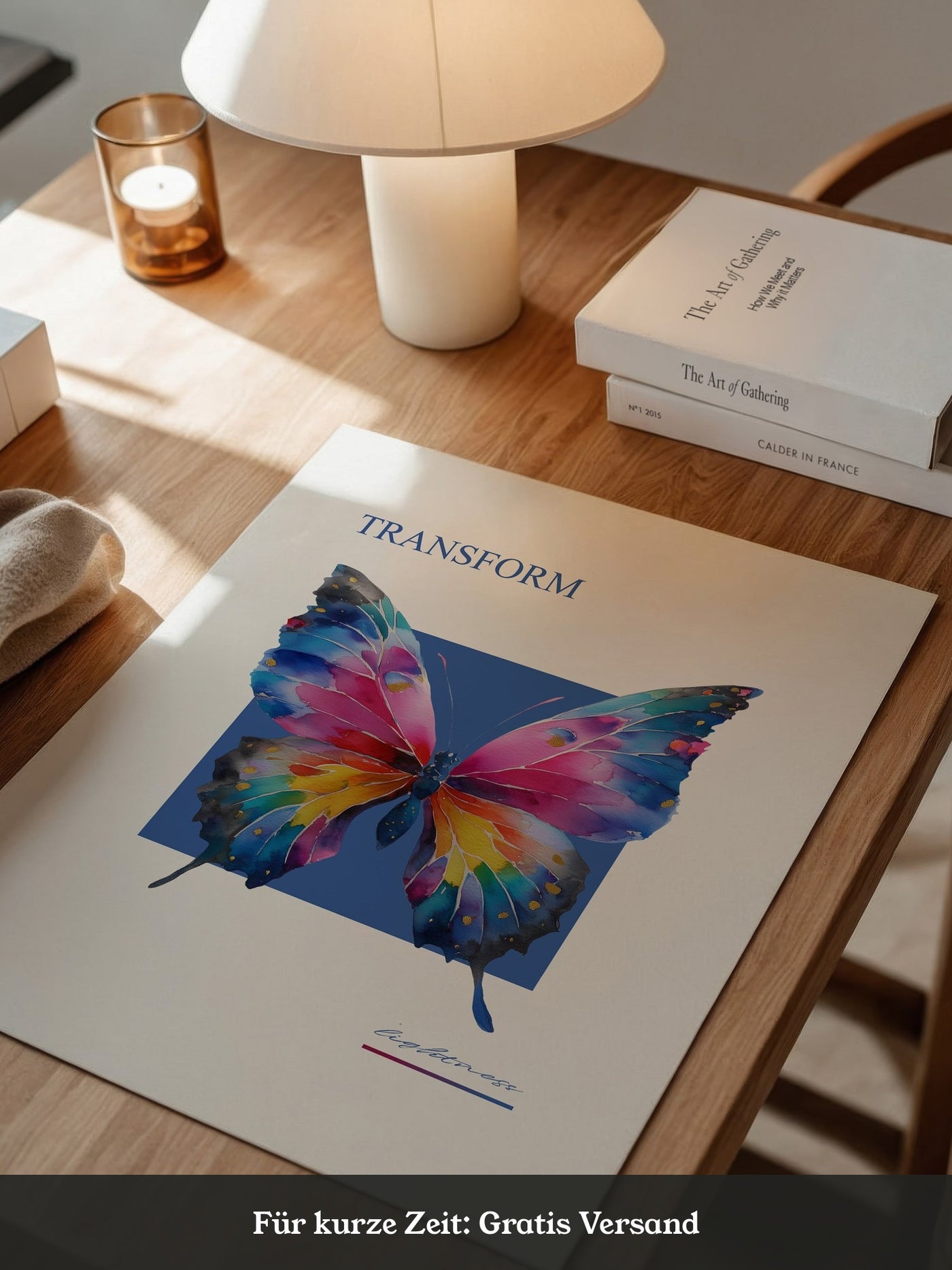 Bunter Schmetterling Aquarell