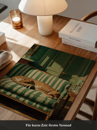Gepard Sofa grün gestreift