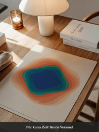 Farbwirbel Blau-Orange Harmonie