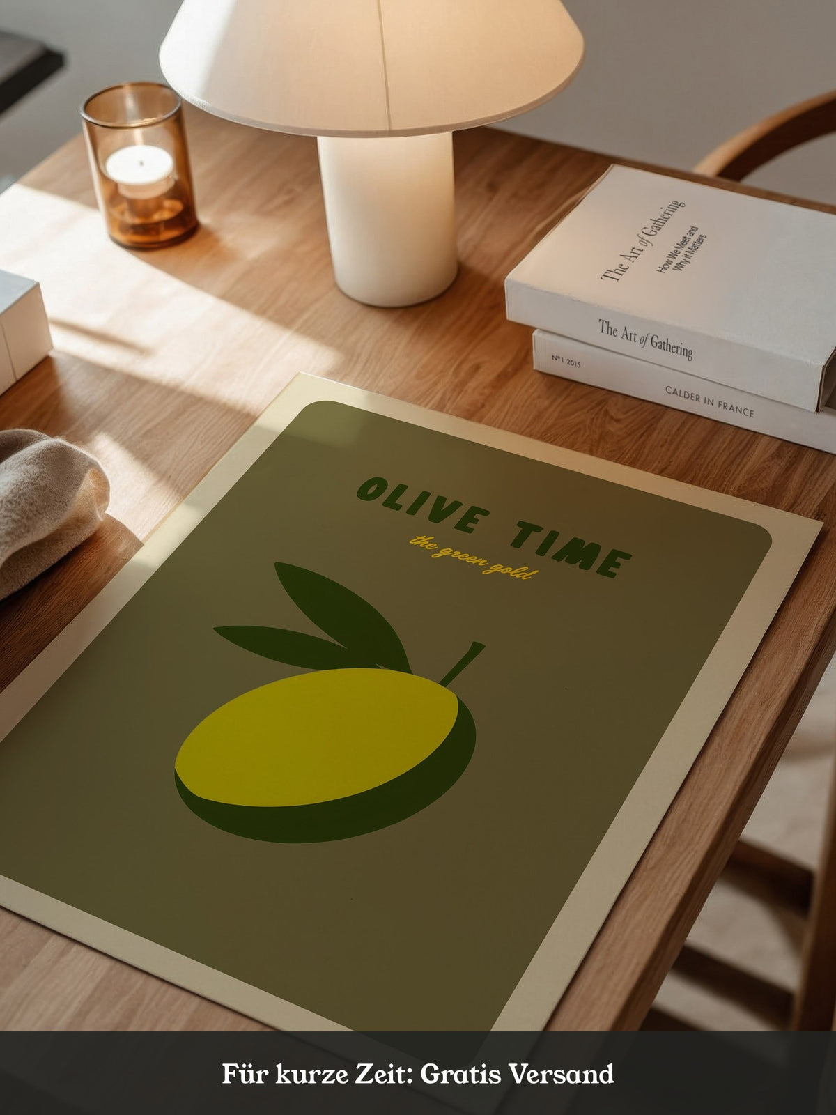 Olive Minimalistisch Retro