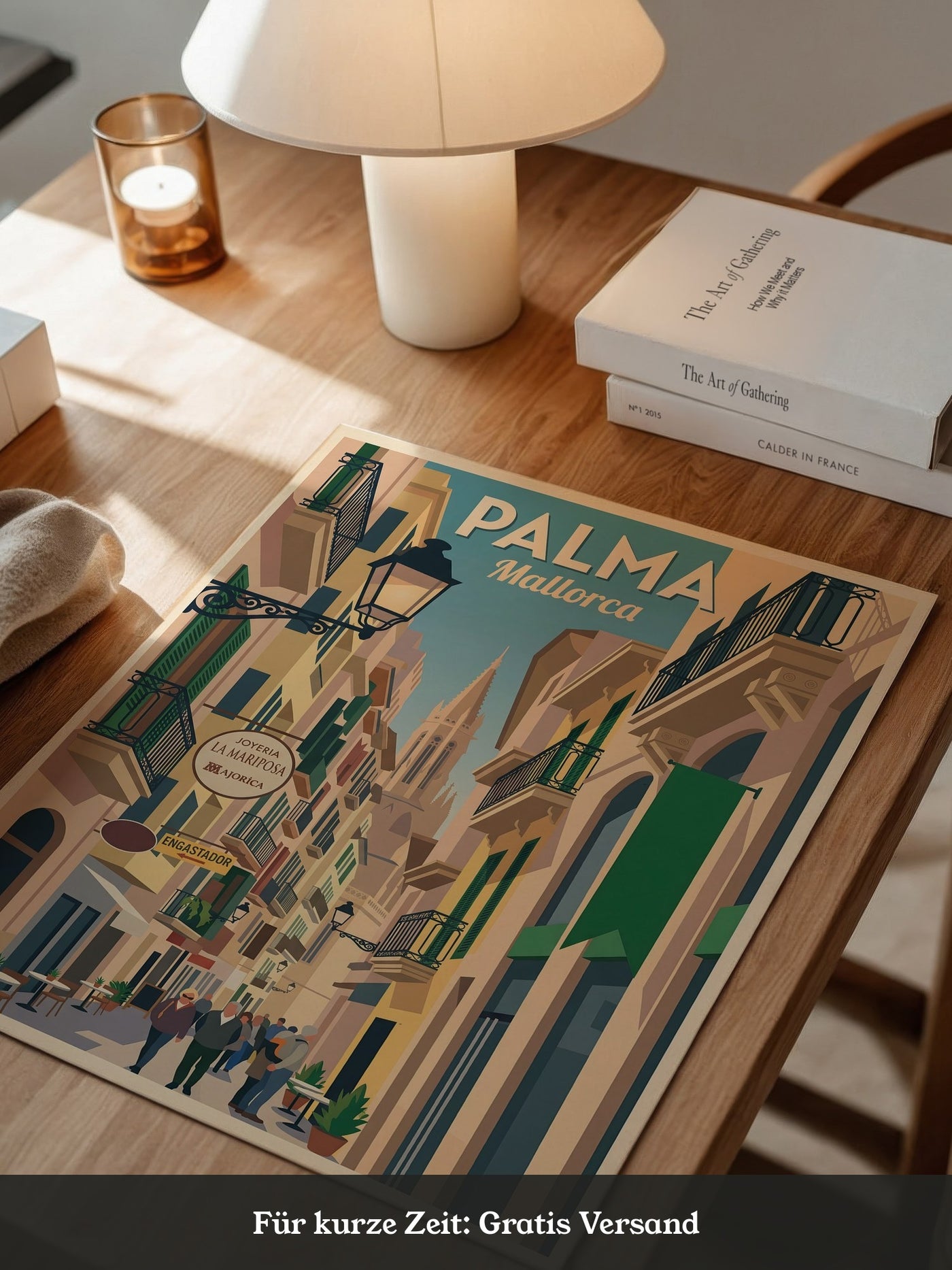 Palmas Gasse Retro Atmosphäre