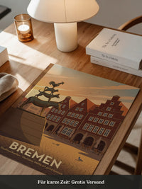 Bremer Stadtmusikanten Abendszene
