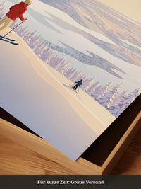 Wintersport Idylle Pastell