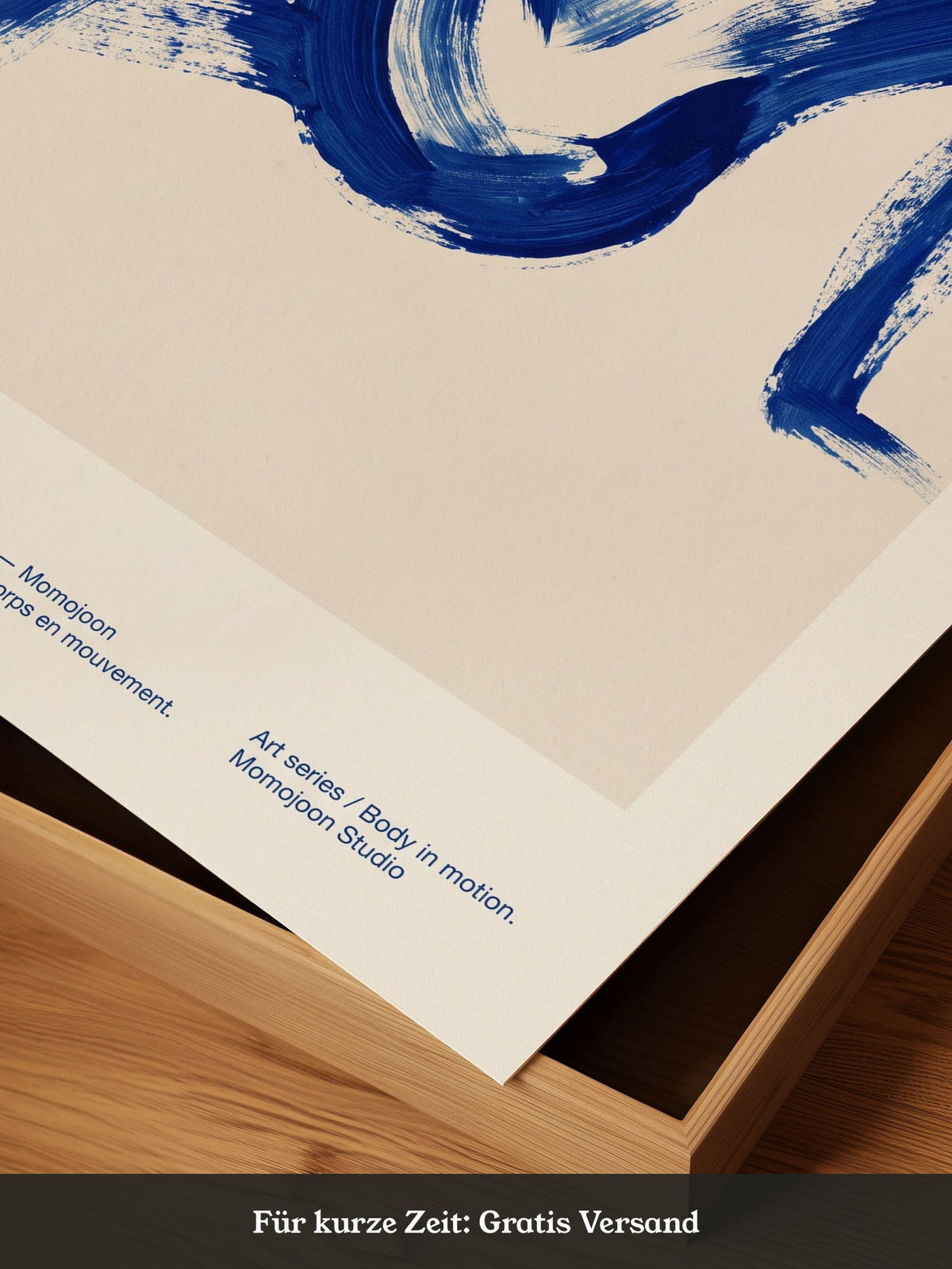 Abstrakte Figur Blau