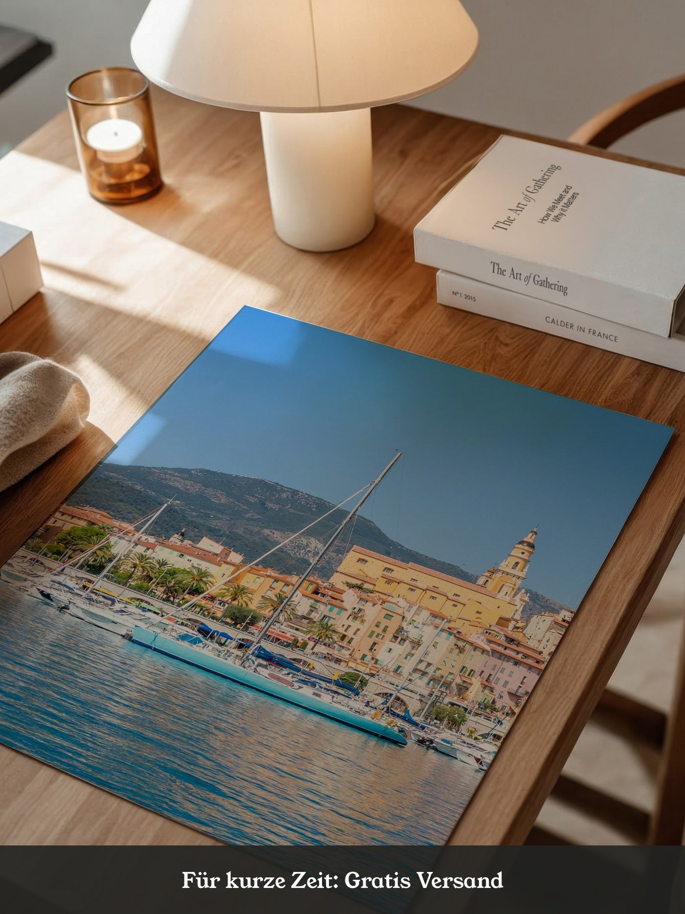 Boote Hafen Pastellfarben