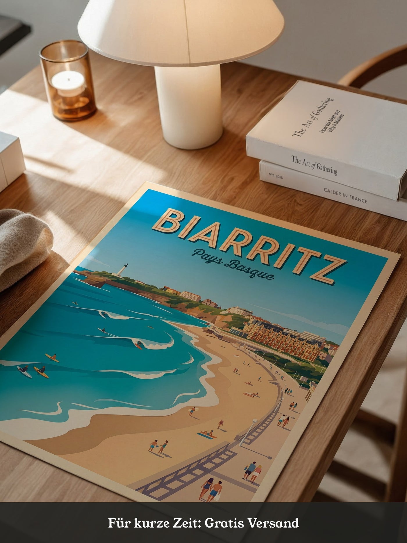 Biarritz Strand Retro Look