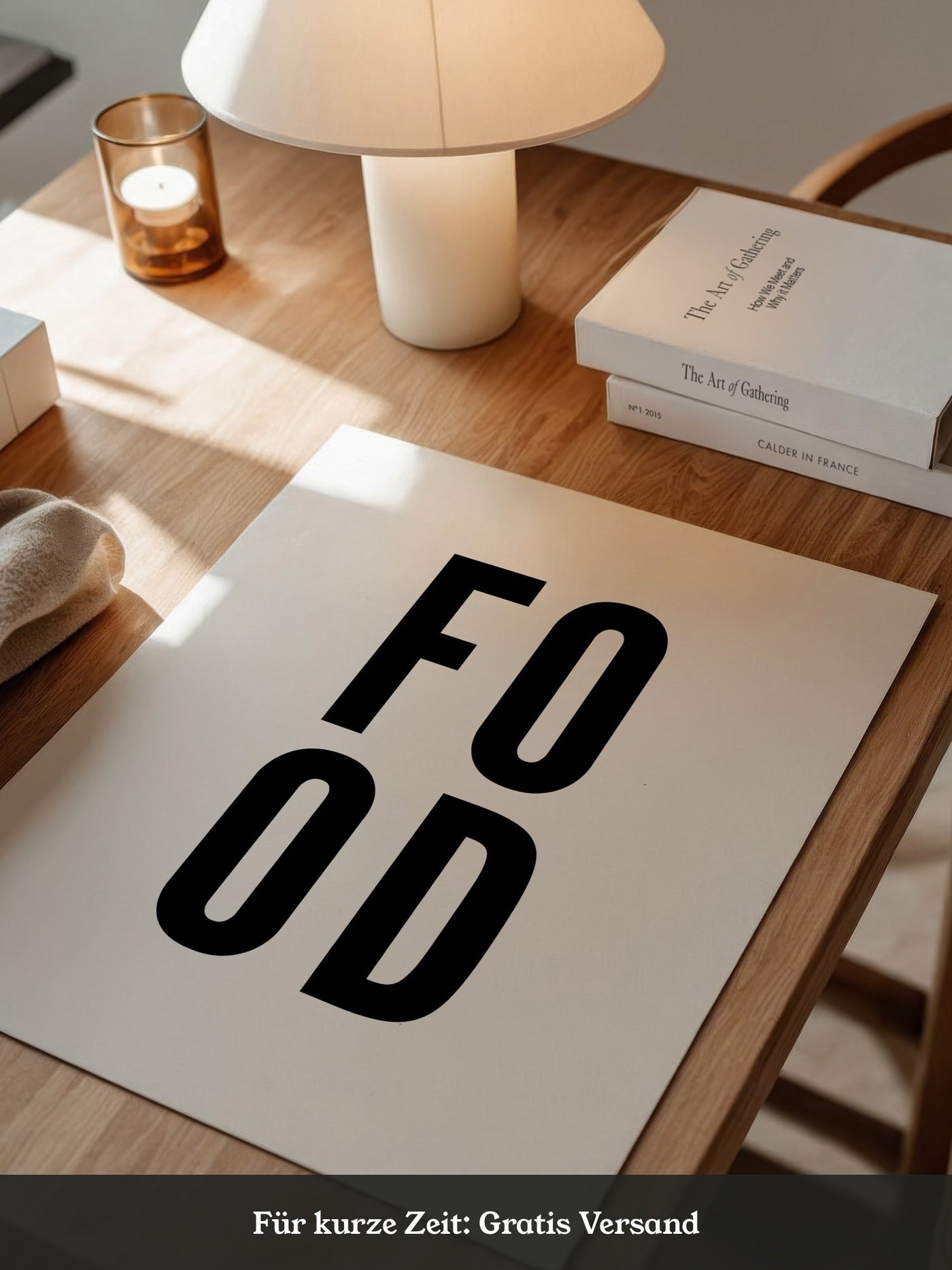 Food Buchstaben vertikal