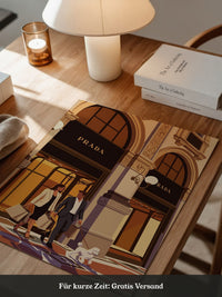 Luxus Shopping Illustration