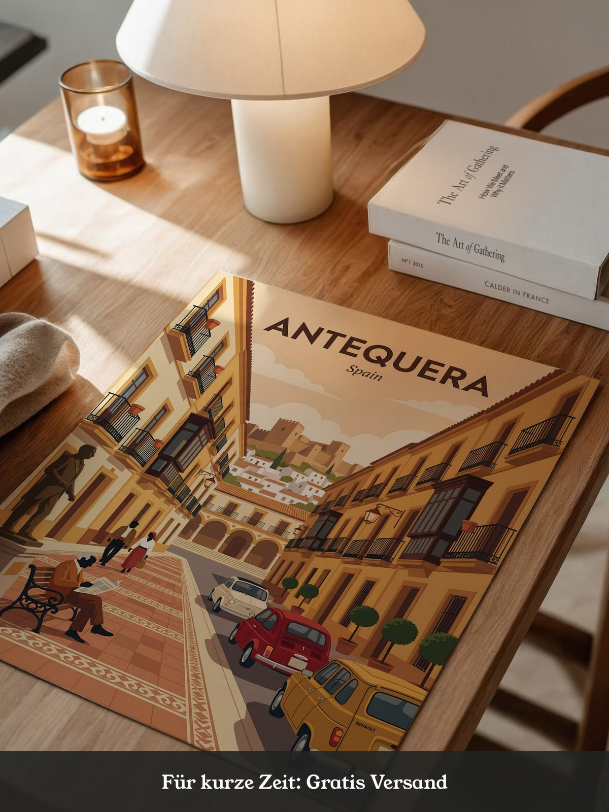 Antequera Stadtansicht Retro