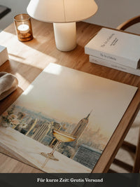 Champagner Stadt Skyline Pastell
