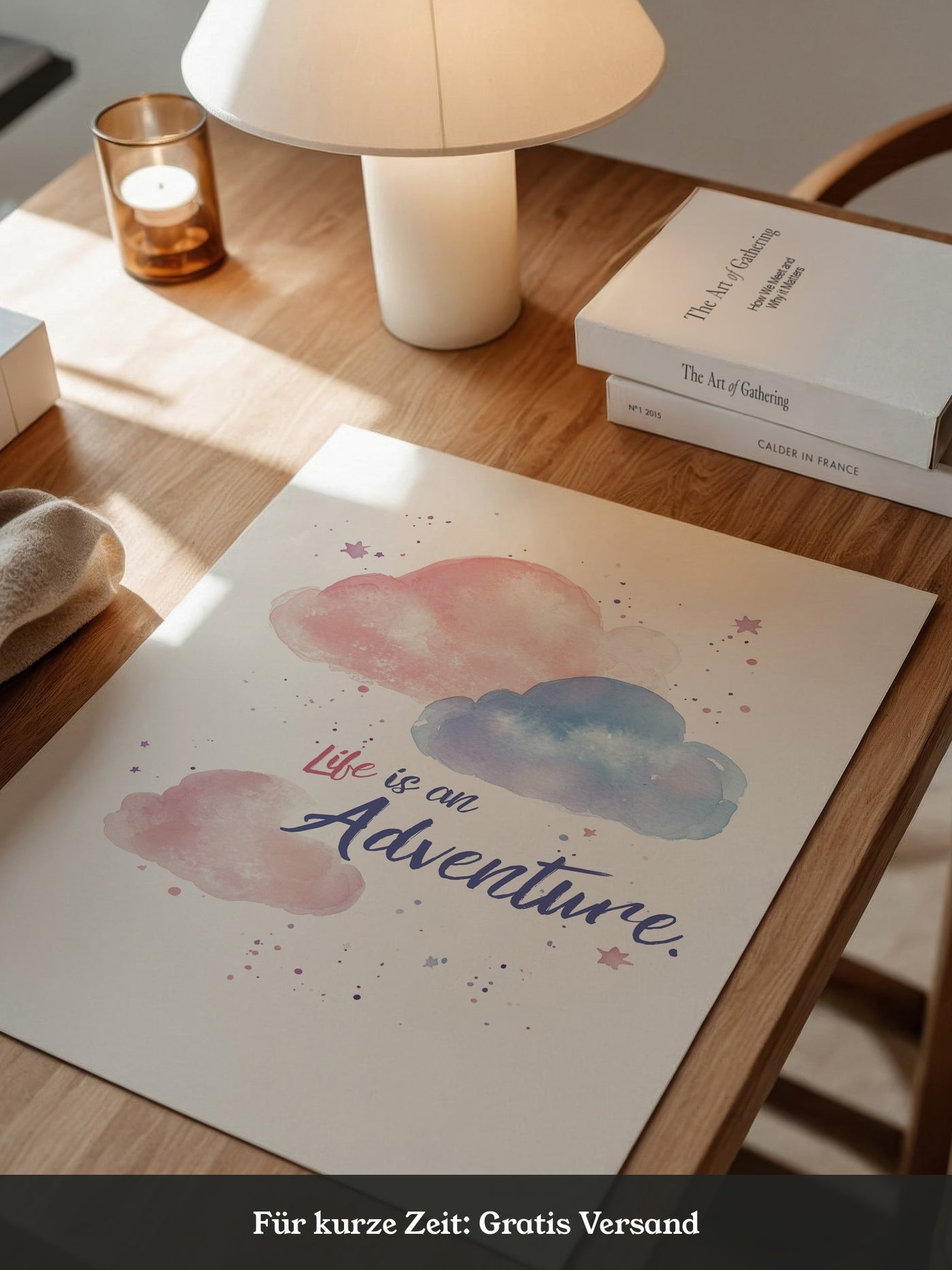 Pastellwolken Aquarellfarben