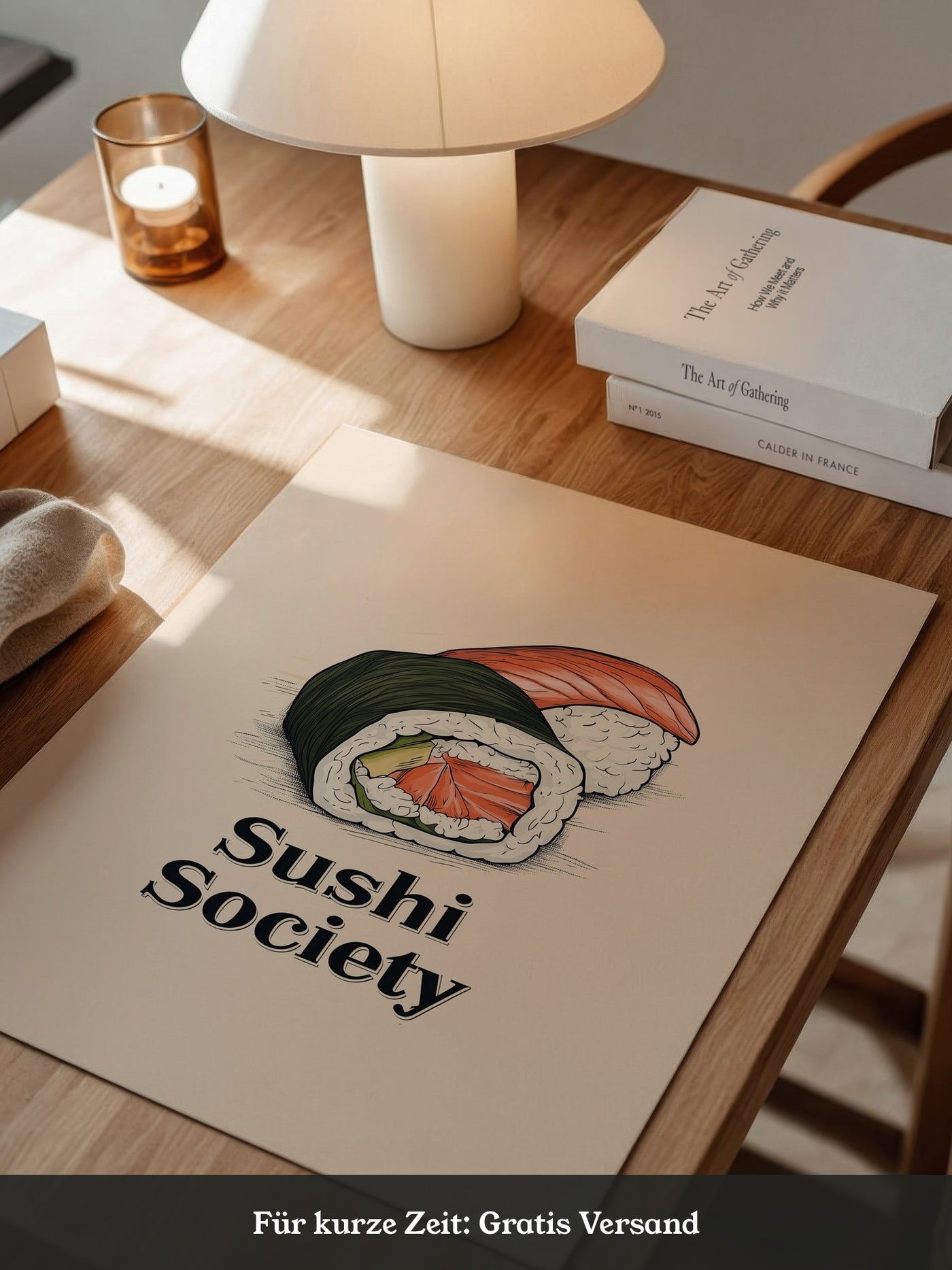 Sushi Illustration Skizzenstil