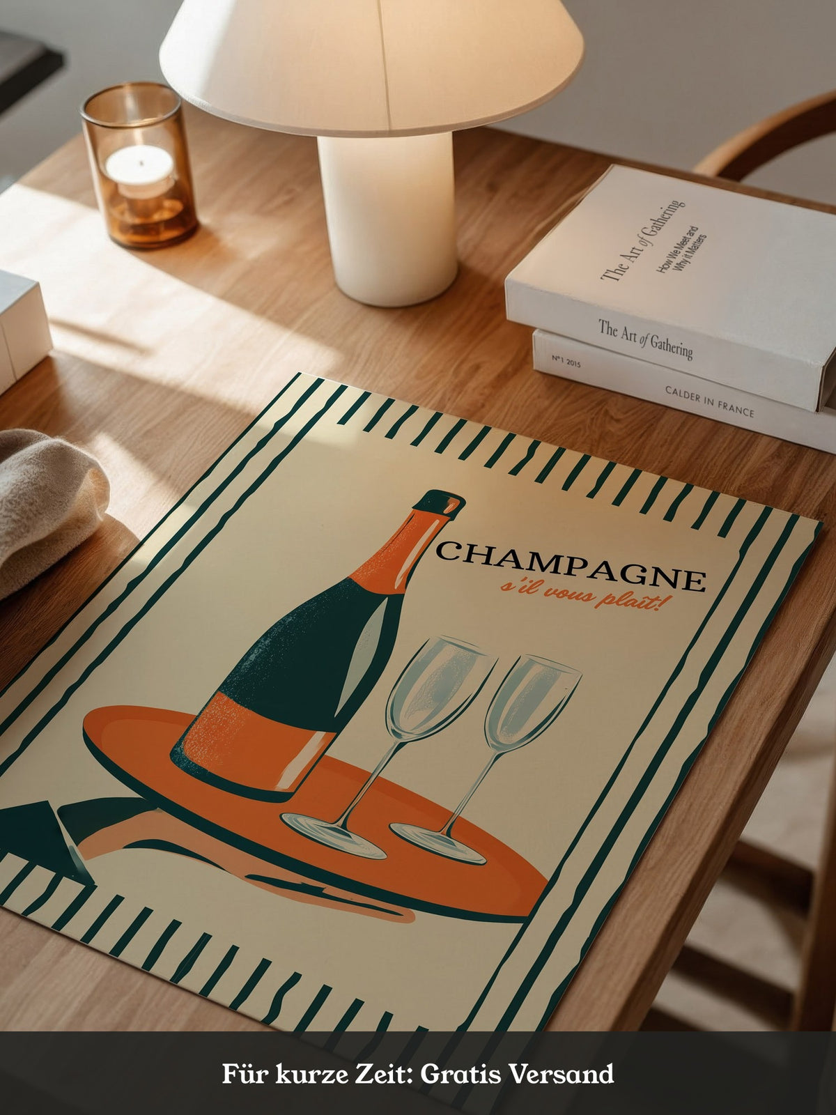 Champagner Retro Stil