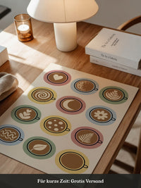 Kaffee Latte Art Poster