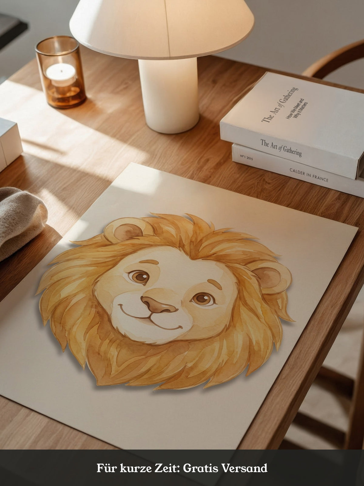 Niedlicher Löwe Aquarell