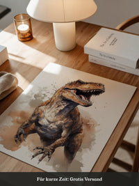 Dinosaurier Aquarell Dynamik