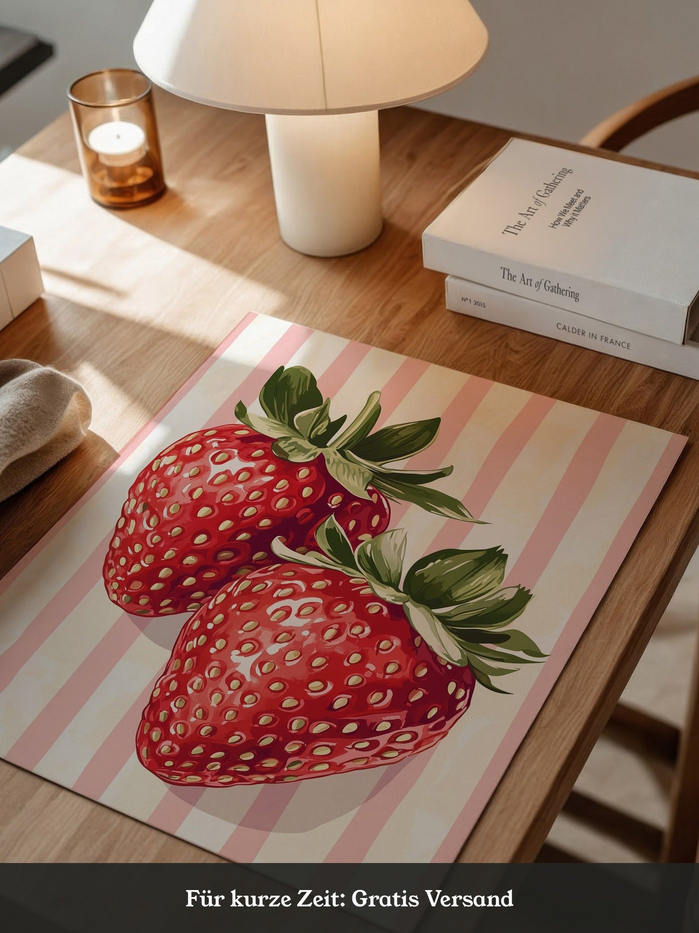 Erdbeeren gestreift Vintage