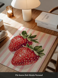 Erdbeeren gestreift Vintage