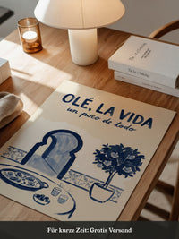 Olé Paella Poster Spanien