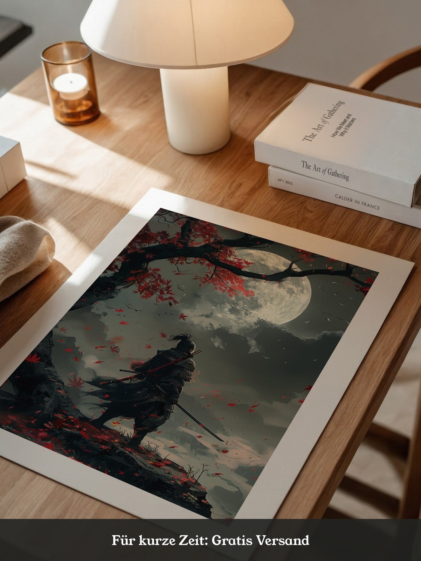 Samurai Herbstmond Fantasy