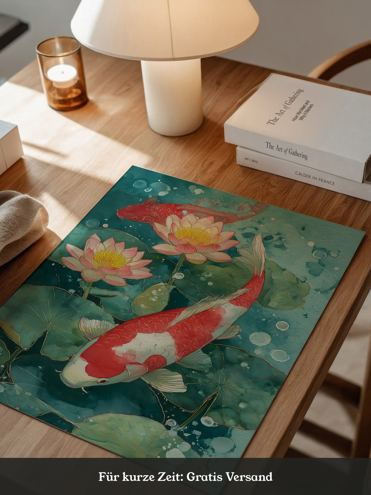 Koi Fische Aquarell Kunst