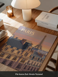Paris Dachlandschaft Morgenrot