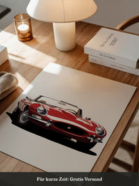 Klassischer Roadster rot Retro