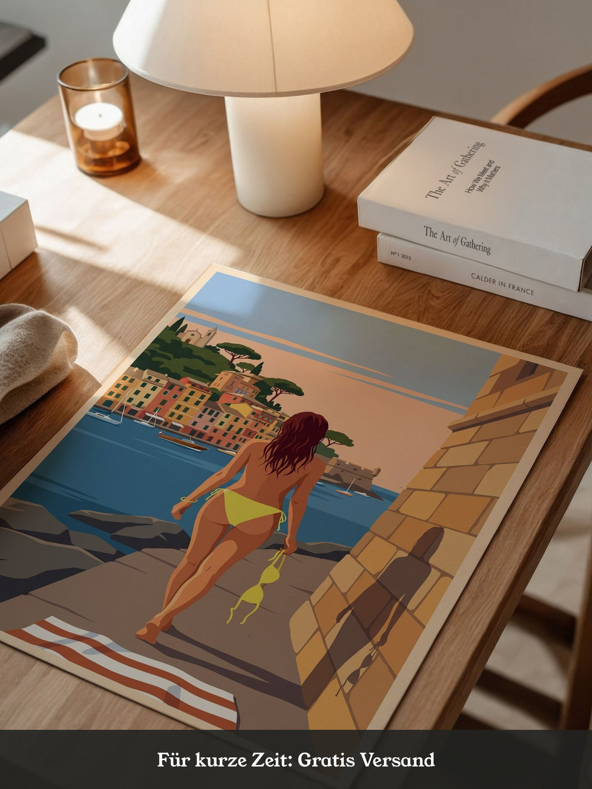 Strand Frau Blick Meer