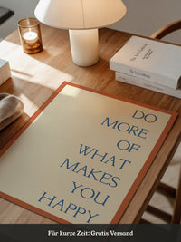 Motivationsspruch Retro Typografie