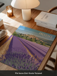Provence Lavendelfeld Illustration
