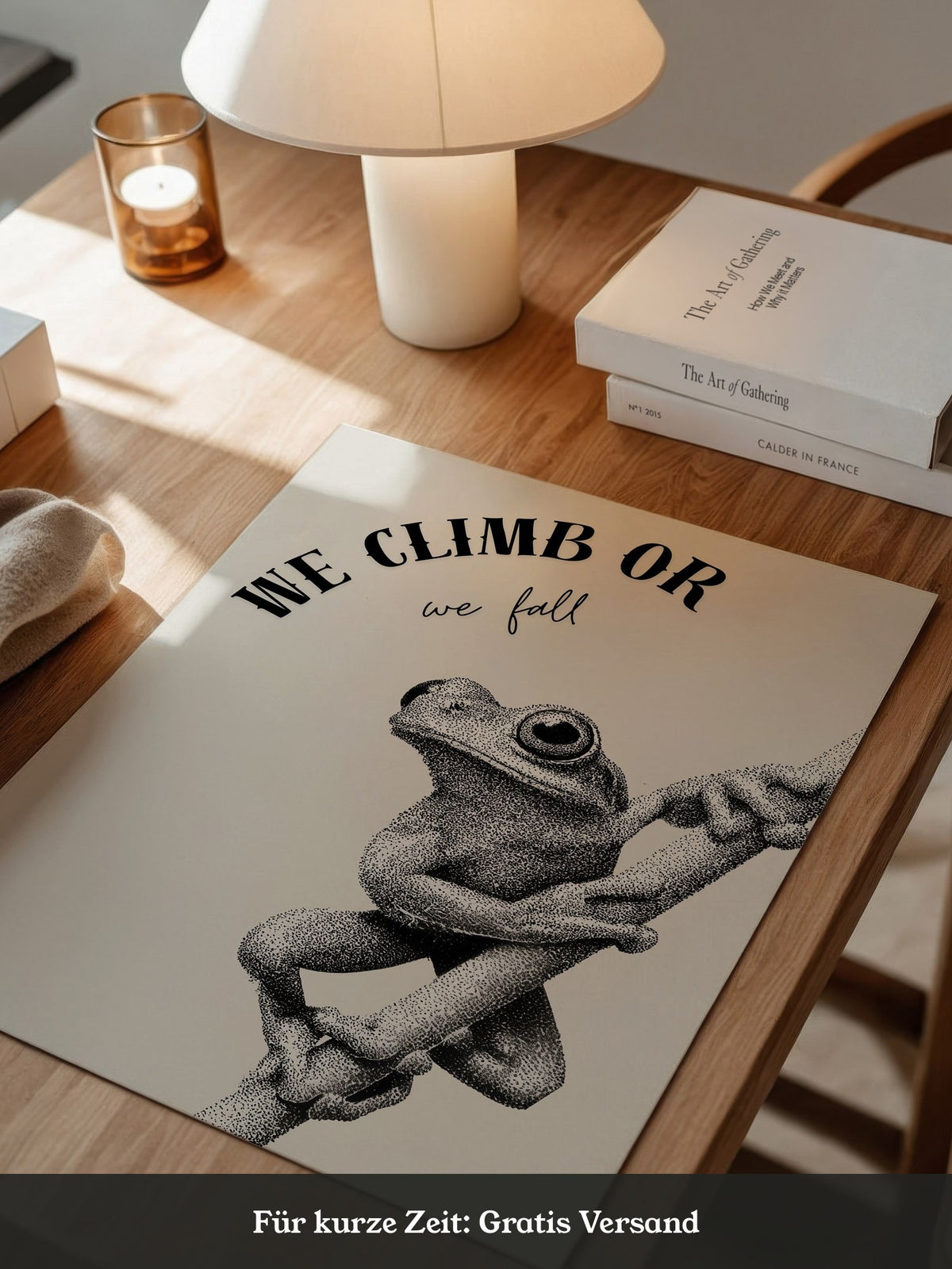 Frosch Kletterer Schwarzweiß Punkte