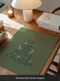 Weihnachtsbaum Schriftzug kreativ