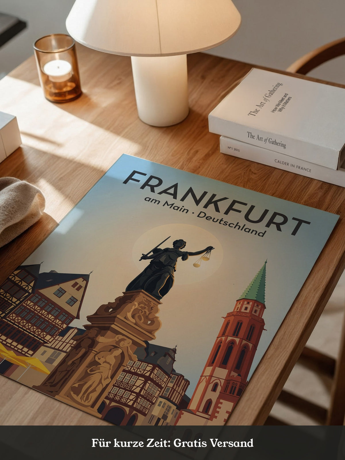 Frankfurt Skyline Retro-Design