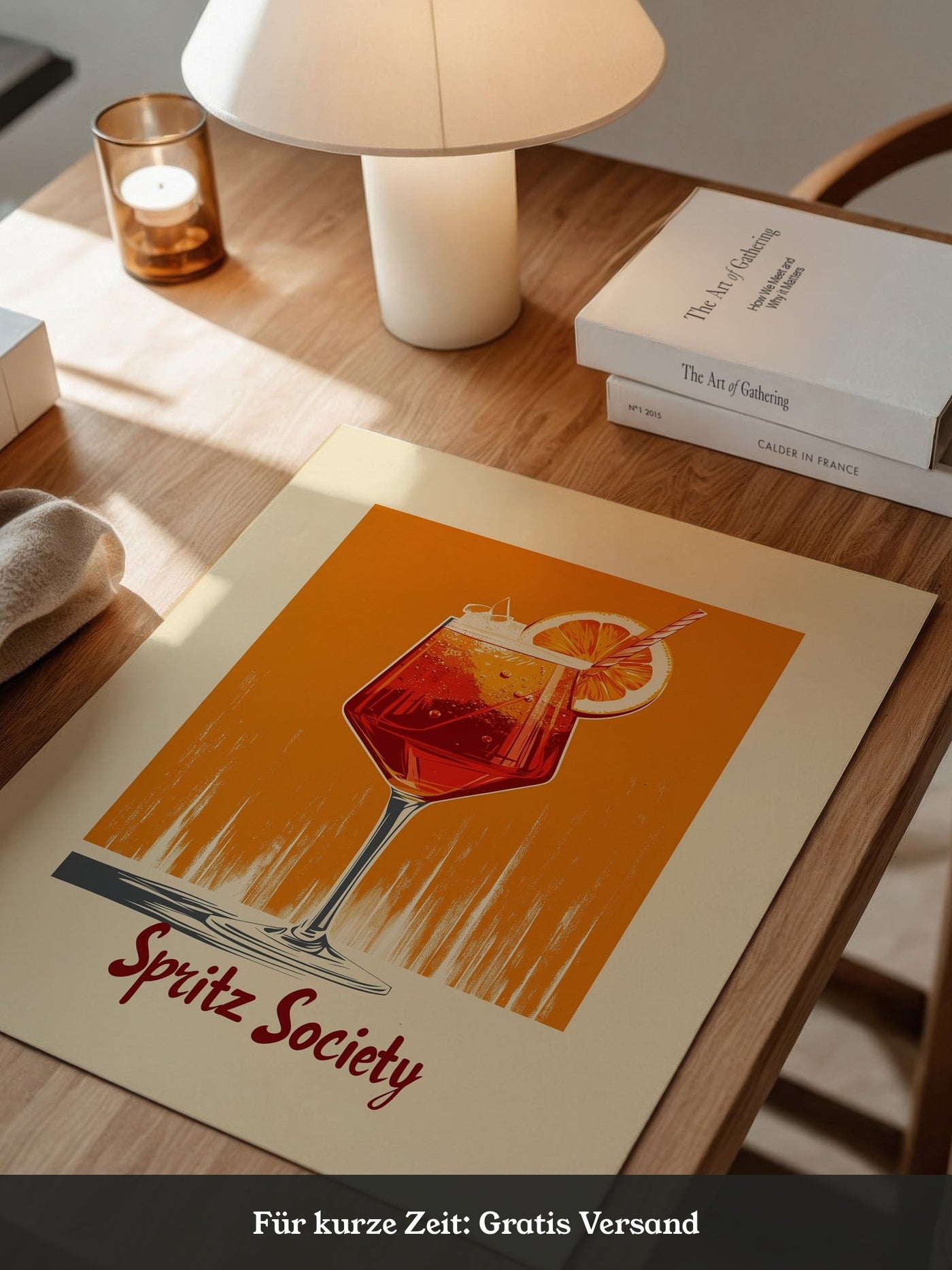 Aperol Spritz Glas Orange Vintage