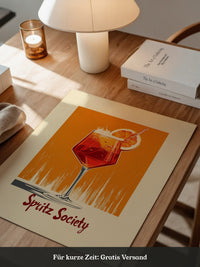 Aperol Spritz Glas Orange Vintage