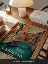 Venedig Gondel Kanal Retro